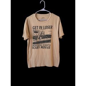 Ghostface Get In Loser We’re Going To Watch Scary Movies Graphic Shirt Sz: M A7